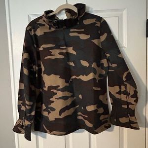 Elizabeth Wilson Camo Top